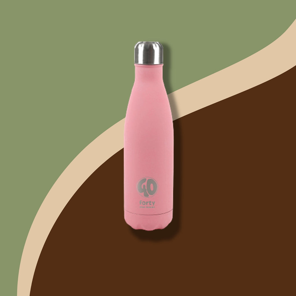 Bouteille isotherme "Rose" 500ml 40FORTY | Bouteille isotherme | Morgane café MHD
