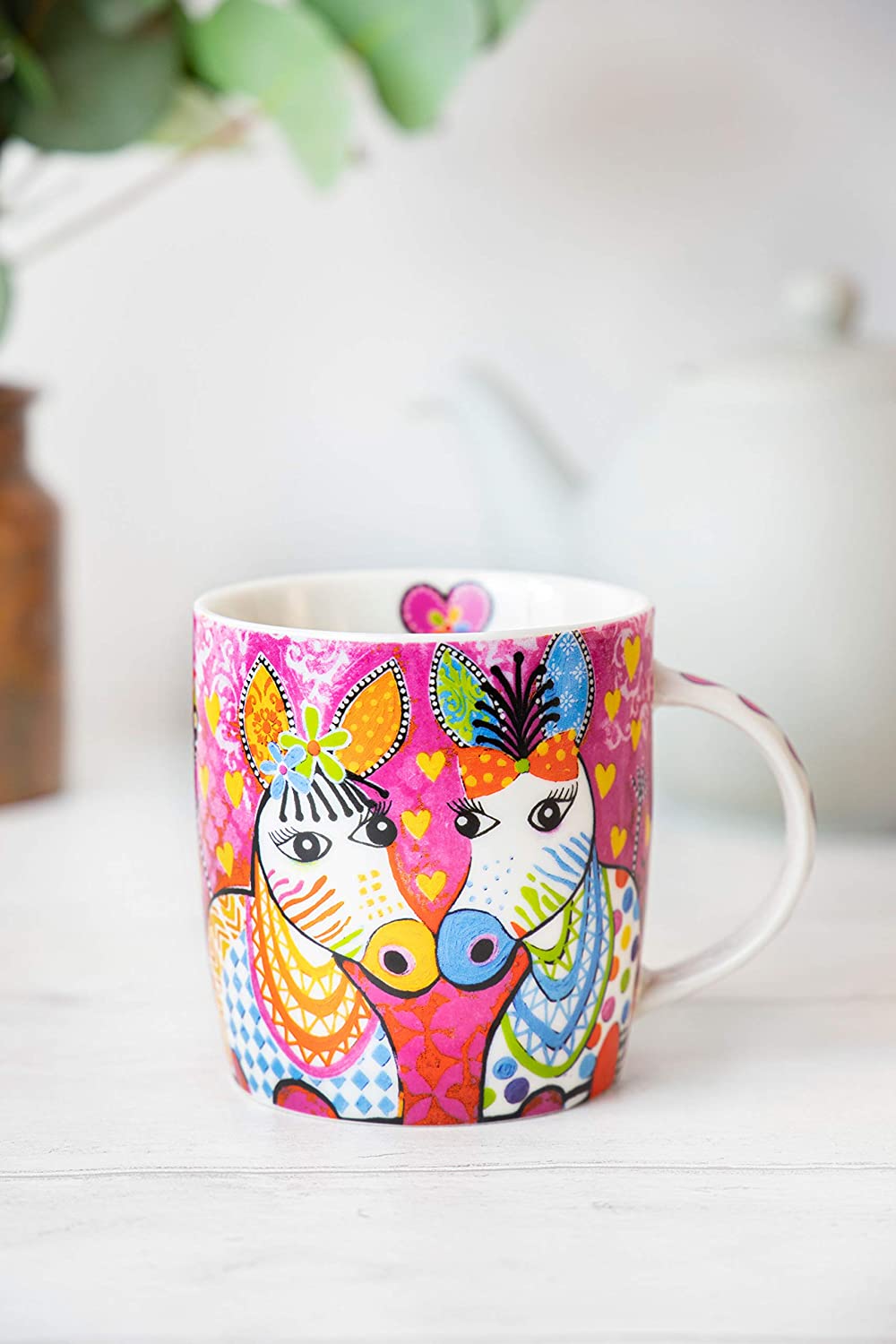 Tasse Et Soucoupe Maxwell & Williams Wildwood 200ml - Motif Floral Coloré Et Élégant