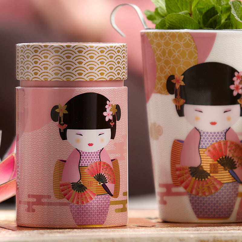 Boîte à thé "Little Geisha" Rose 150g Eigenart | Boîte à thé | Morgane café MHD