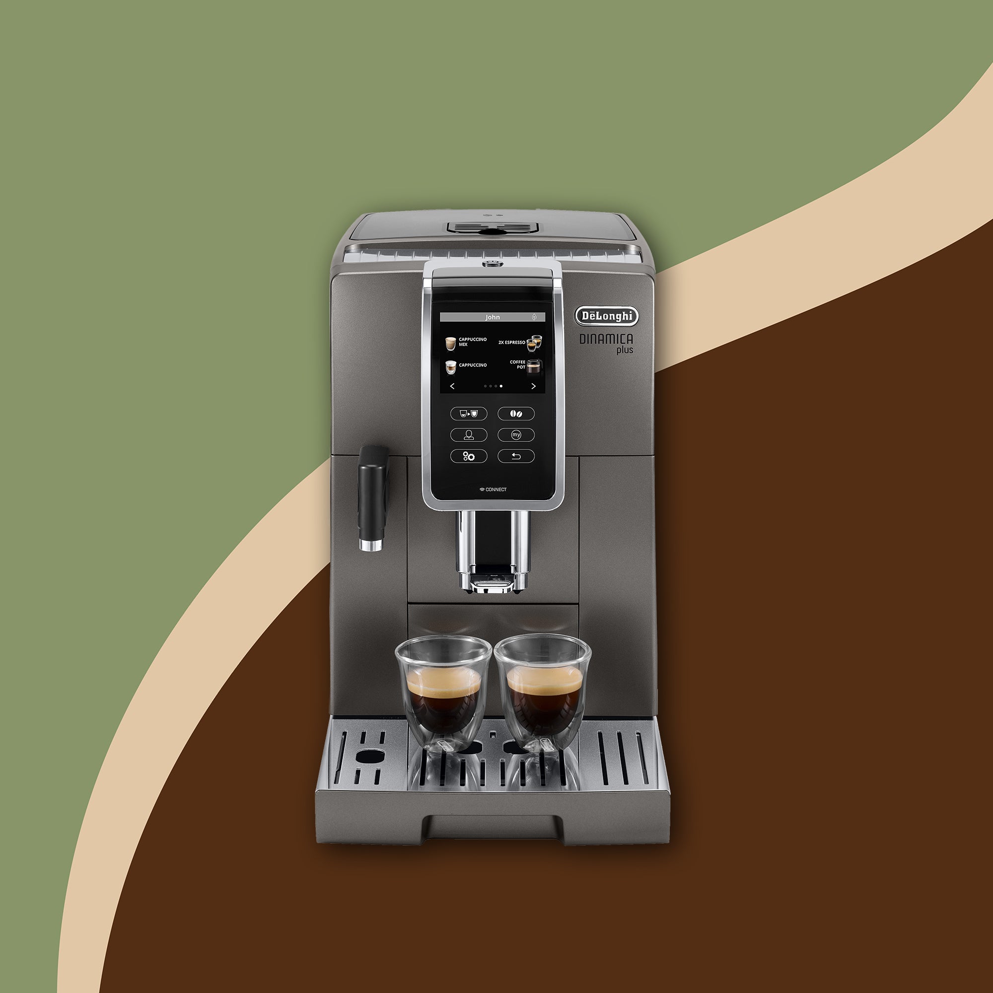 Machine expresso broyeur Delonghi Dinamica Plus FEB 3795.T – Cafés