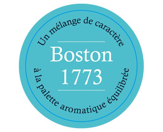"Boston 1773" Thé noir boîte 20 sachets 2g Comptoir Français du Thé - Morgane café MHD