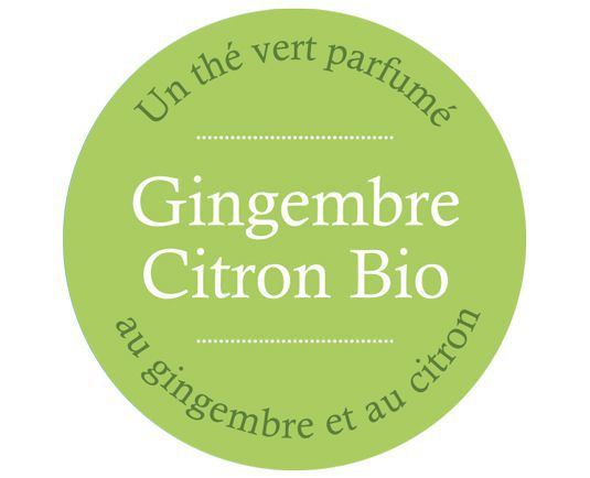 "Thé saveurs Gingembre-citron" Thé vert BIO vrac Comptoir Français du Thé - Morgane café MHD