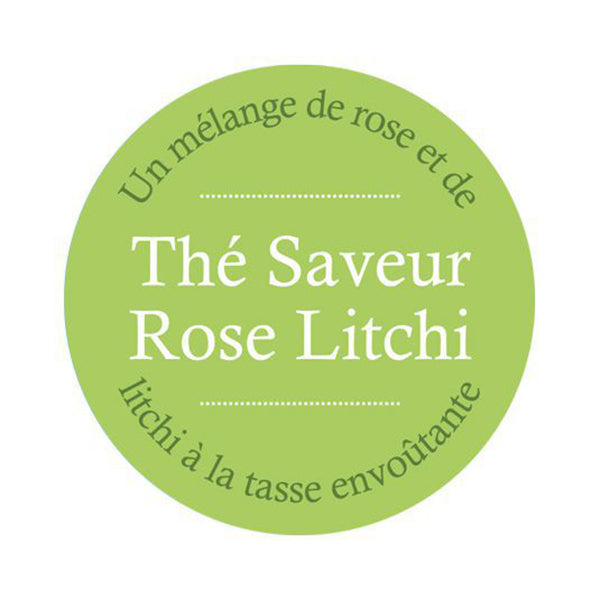 "Thé saveur Rose Litchi" Thé vert vrac Comptoir Français du Thé - Morgane café MHD