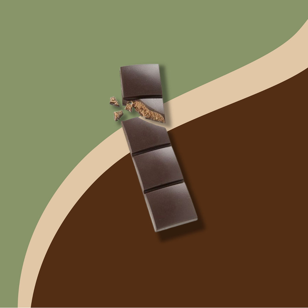 Tablette "Monbanette" chocolat au lait coeur croustillant praliné noisettes et éclats de caramel 40g Monbana | Chocolat | Morgane café MHD
