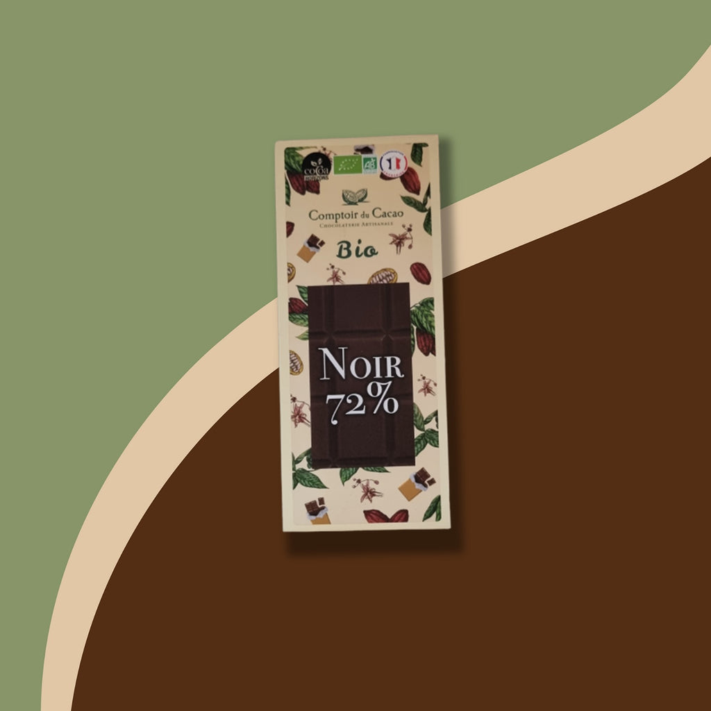 Tablette chocolat noir 72% BIO 90g Comptoir du Cacao | Chocolat | Morgane café MHD