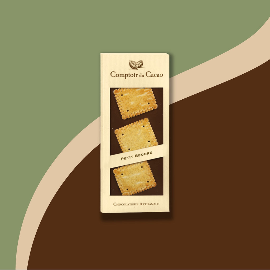 Tablette chocolat au lait "Petit Beurre" 90g Comptoir du Cacao | Chocolat | Morgane café MHD