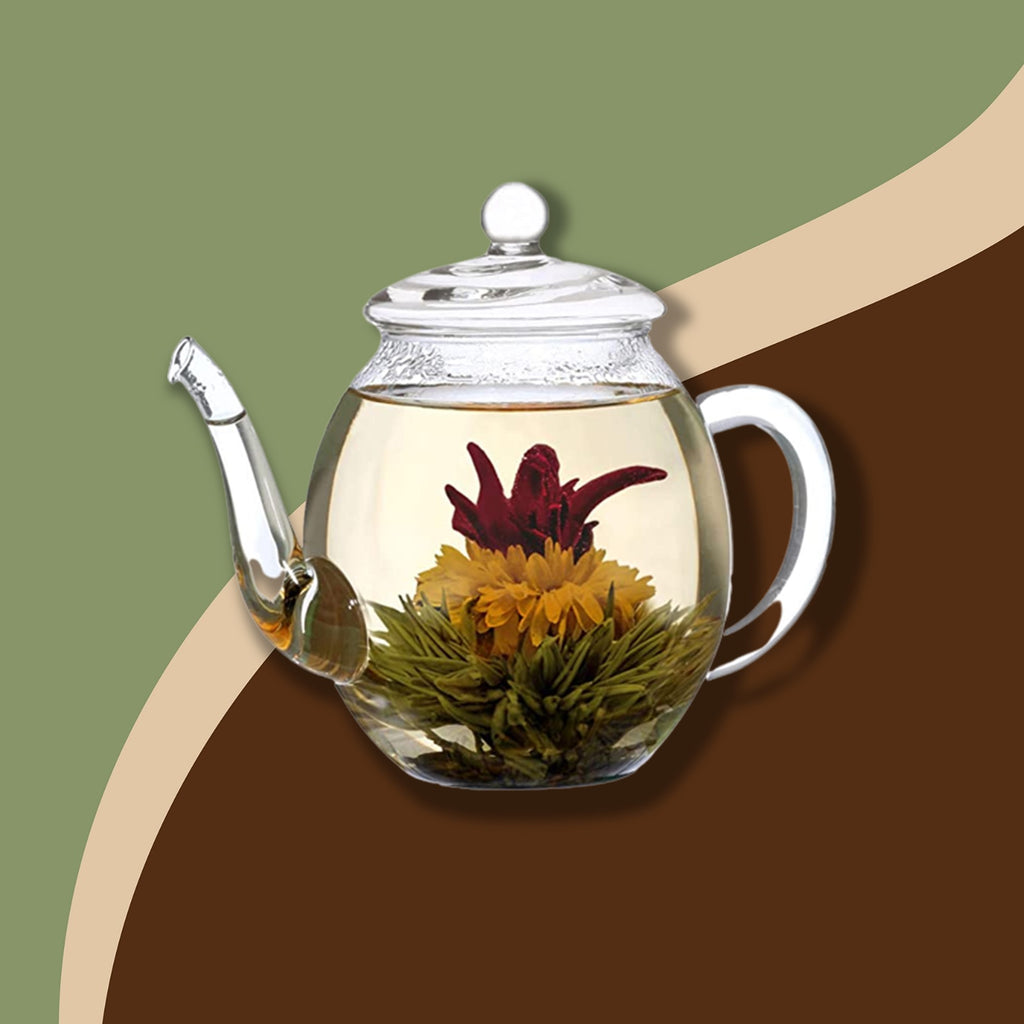 Théière transparente "spéciale fleurs de thé" 500ml Créano | Theiere | Morgane café MHD