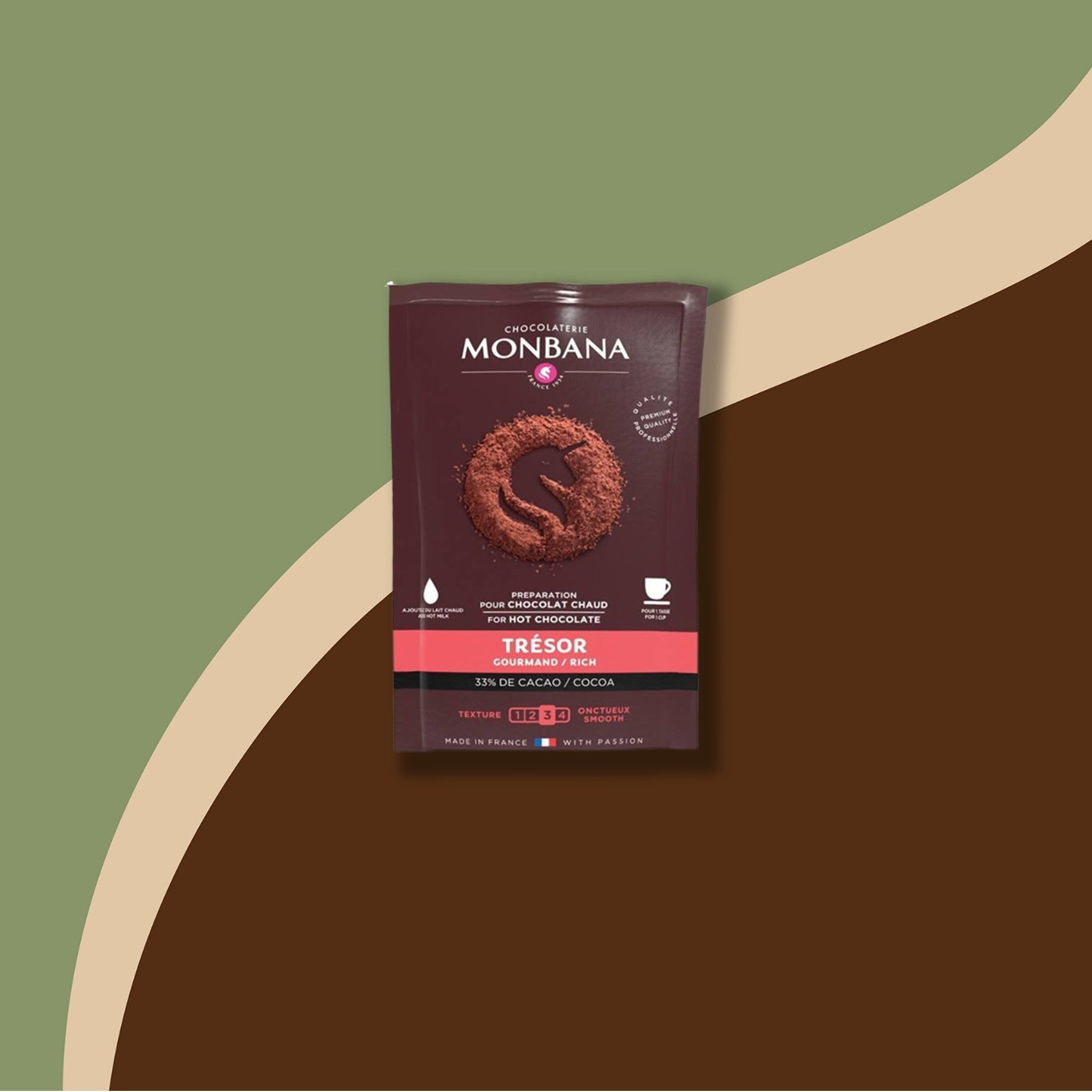 Chocolat en poudre Trésor 25g Monbana – Morgane café MHD